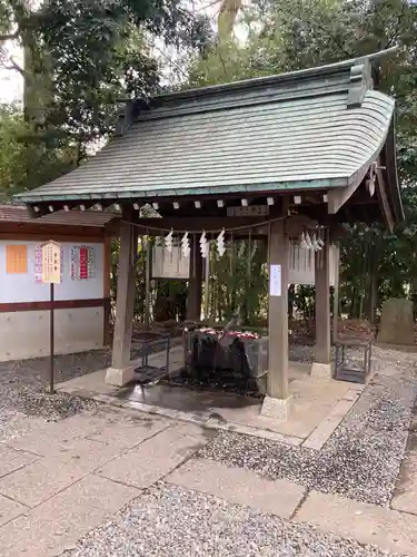 南沢氷川神社の手水舎