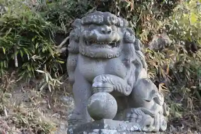 阿久津「田村神社」(郡山市阿久津町)旧社名:伊豆箱根三嶋三社の狛犬