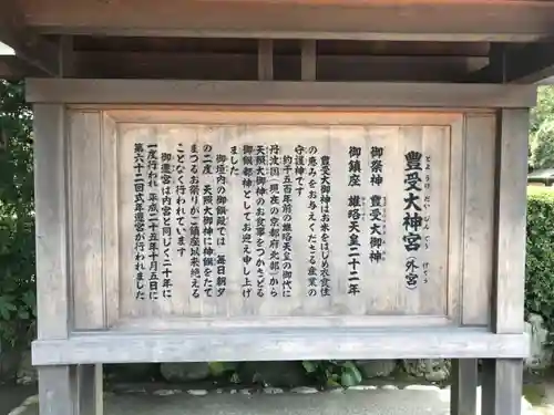 伊勢神宮外宮（豊受大神宮）の歴史