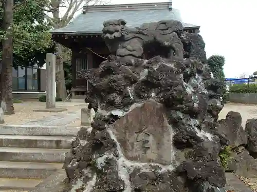 新井宿　子日神社の狛犬