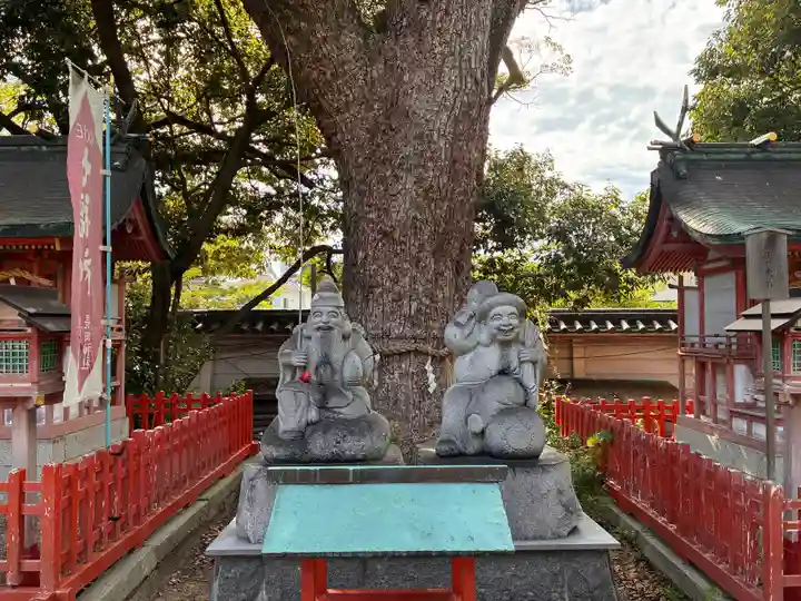 長田神社の像