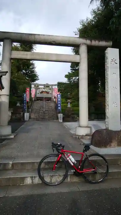 中野沼袋氷川神社の鳥居