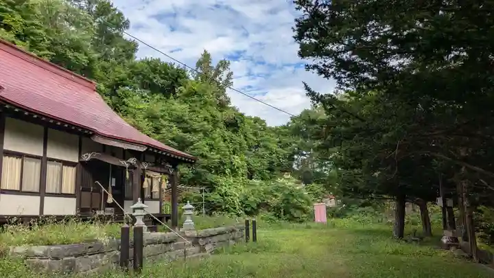 洞爺八幡神社の庭園