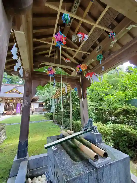 鏡石鹿嶋神社 *安産・開運・勝利の神さま*の手水舎