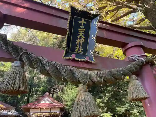 十二天神社の鳥居