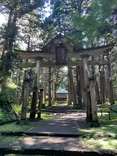 平泉寺白山神社の鳥居