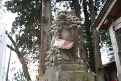 坪沼八幡神社の狛犬