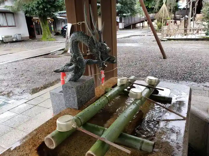 安江八幡宮(金沢水天宮)の手水舎