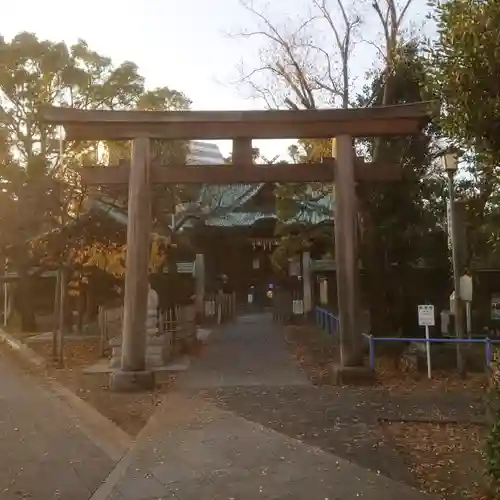 荏原神社の鳥居