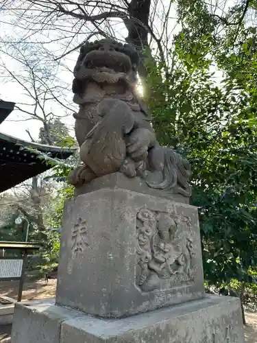 上石原若宮八幡神社の狛犬