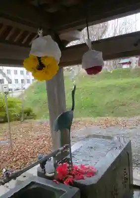 釧路一之宮 厳島神社の手水舎