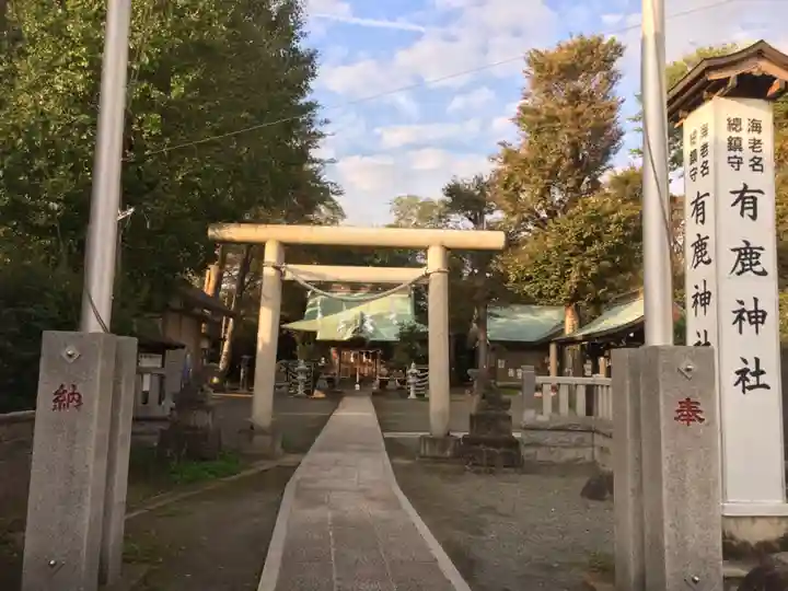 有鹿神社の鳥居