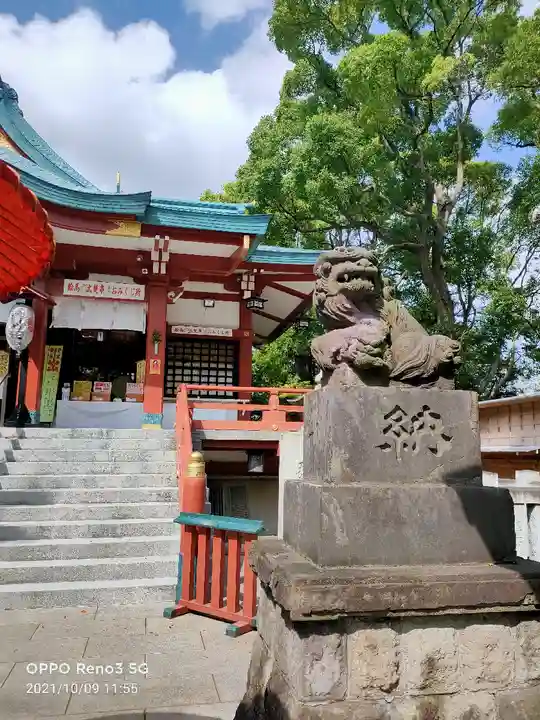 多摩川浅間神社の狛犬