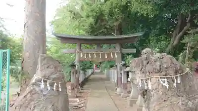 馬場氷川神社の鳥居