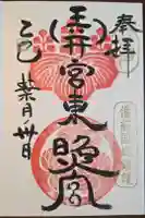 玉井宮東照宮の御朱印