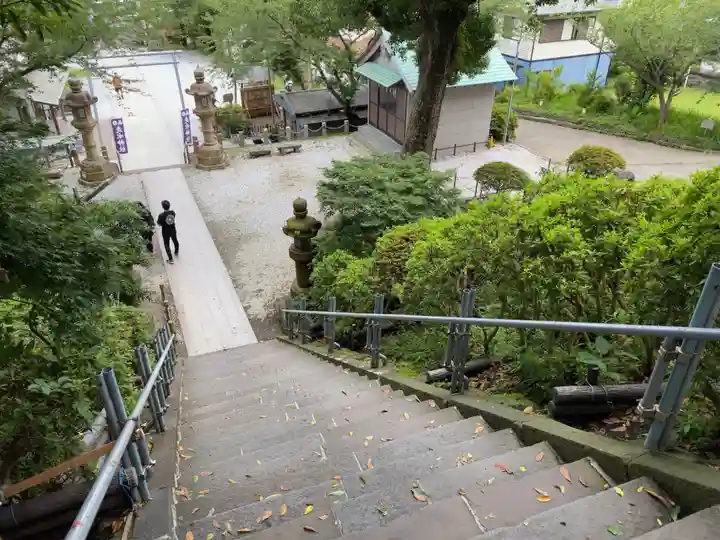 走水神社の景色