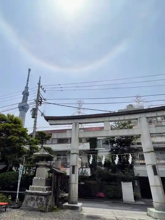 高木神社の鳥居