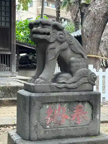 結城神明神社の狛犬