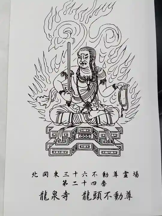 龍泉寺(龍頭不動尊)の御朱印