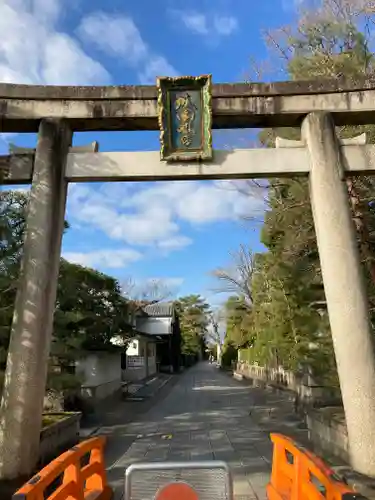 吉利倶八幡宮の鳥居