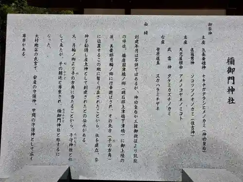 禰ノ御門神社の歴史