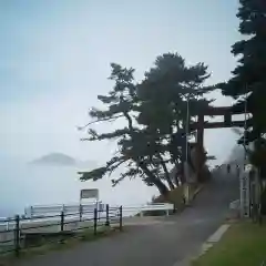 金華山黄金山神社の景色