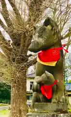 女化神社の狛犬