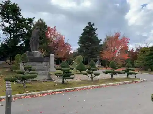 美瑛神社の庭園