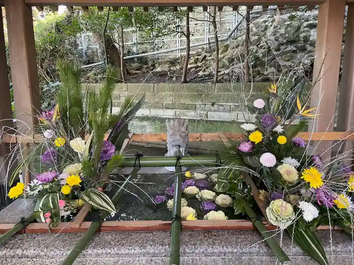 江島神社の手水舎