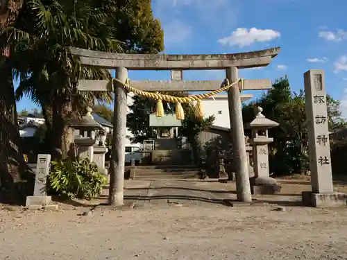 諏訪神社（虎石）の鳥居