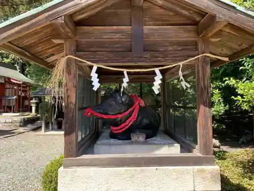 阿志都彌神社・行過天満宮の像