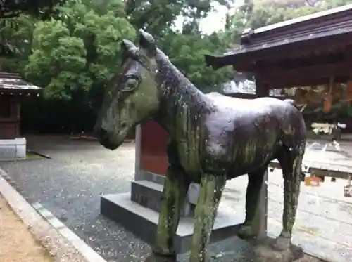 千栗八幡宮の狛犬