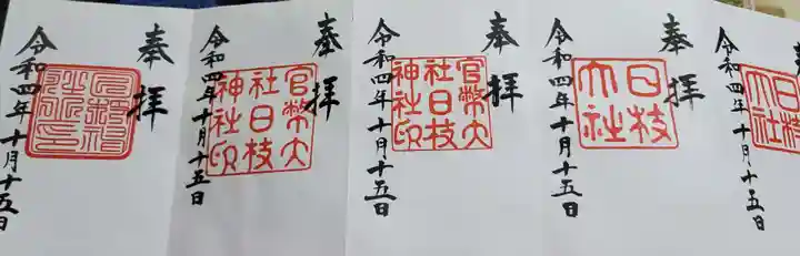 日枝神社の御朱印