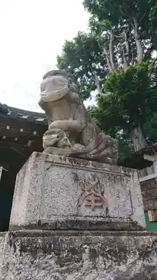 鶴峯八幡宮の狛犬