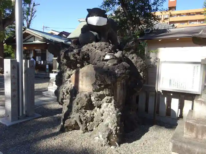 お三の宮日枝神社の狛犬