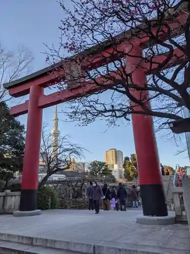 亀戸天神社の鳥居