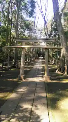 喜多見氷川神社の鳥居
