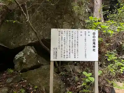 母の白滝神社(山梨県)