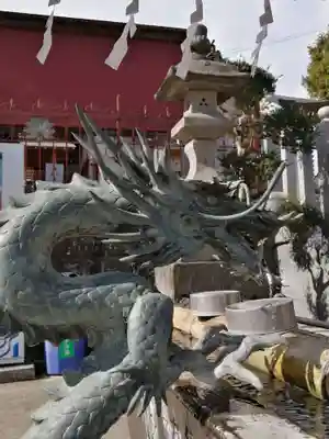 武蔵第六天神社の手水舎