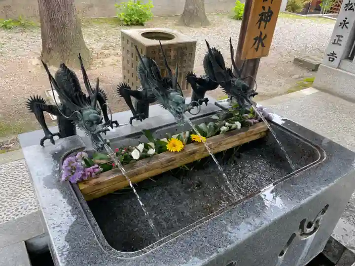 奥田神社の手水舎