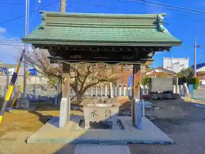 高木神社(萩原町高木)の手水舎