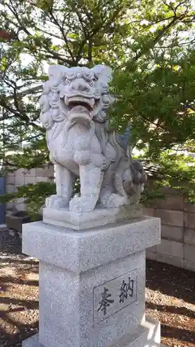 上白石神社の狛犬