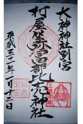 奈良県磯城郡田原本町にある大神神社の別宮にあたります。