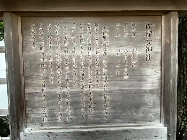 佐瑠女神社(猿田彦神社境内社)(三重県)