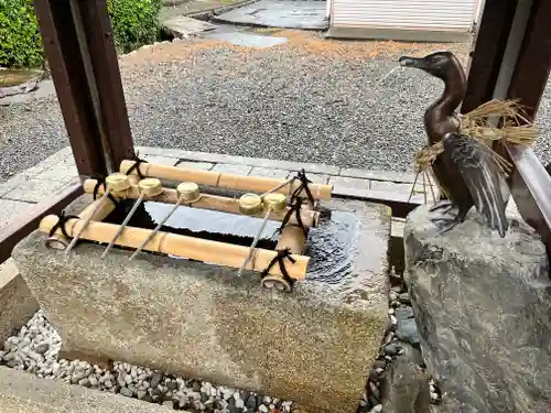 宇波西神社の手水舎