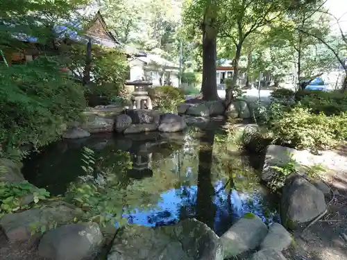 大井俣窪八幡神社の庭園