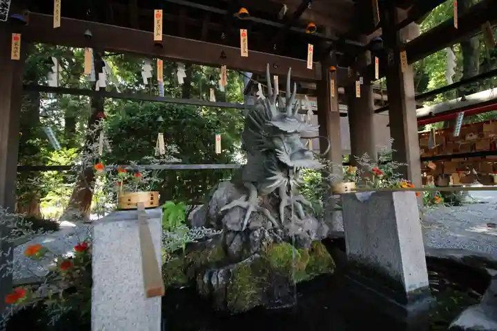 所澤神明社の手水舎