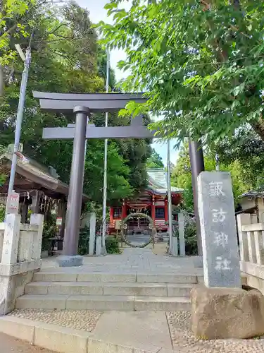 柏諏訪神社の鳥居