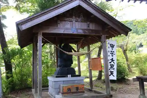  岳温泉神社 の像