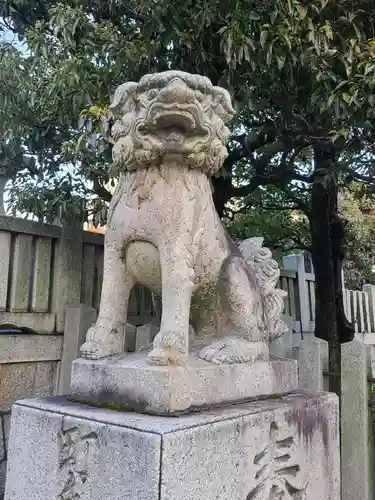 岡山神社の狛犬